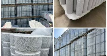 贵阳 芝麻白花岗岩挡车柱、隔离柱多少钱