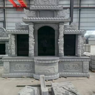 贵阳 芝麻灰高档墓碑，土墓，可定制