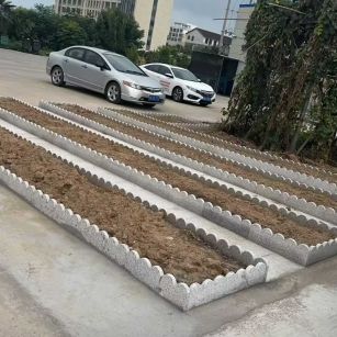 贵阳 花边石、花围石、花园石安装效果