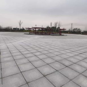 贵阳 芝麻白火烧面-公园广场地铺效果