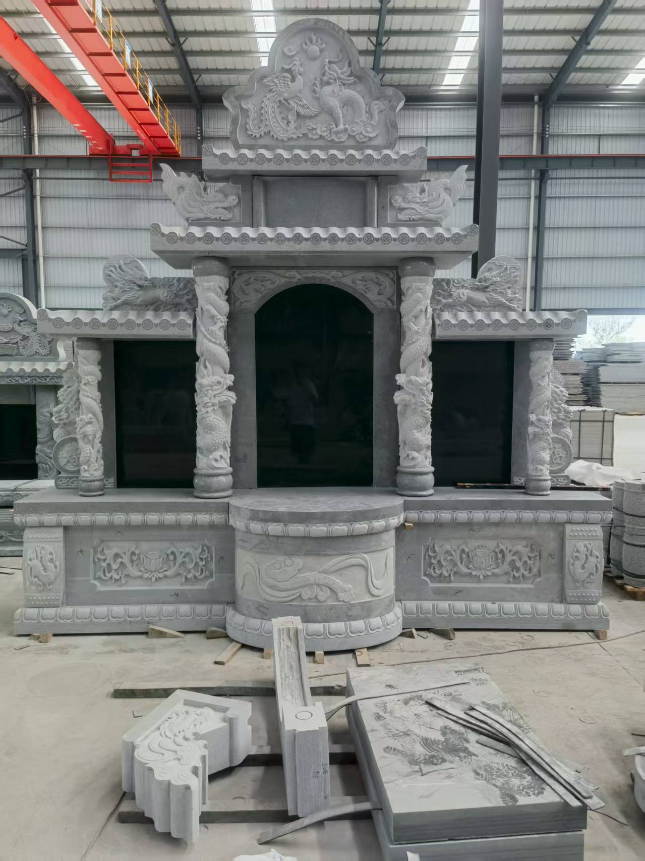 贵阳 芝麻灰高档墓碑，土墓，可定制