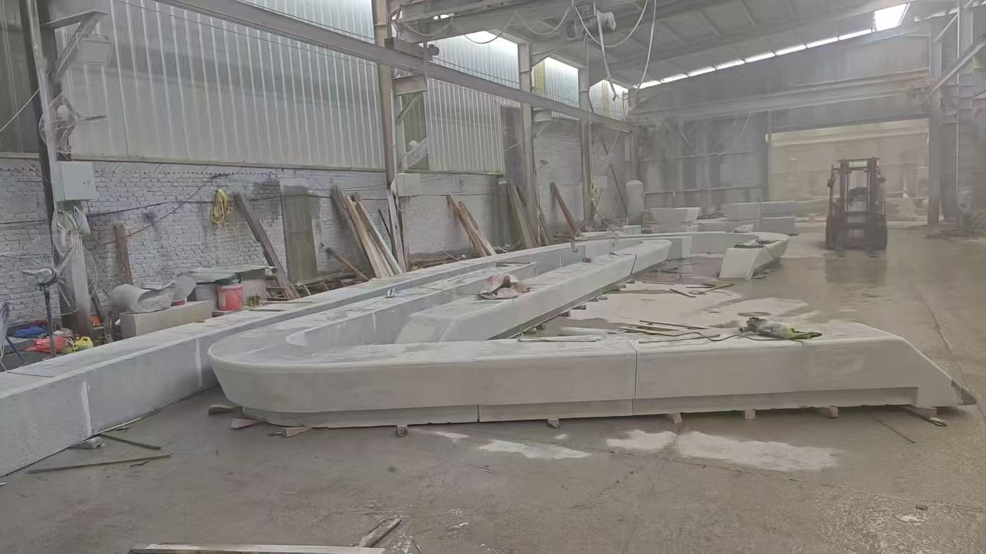 贵阳 花岗岩整石坐凳拼装